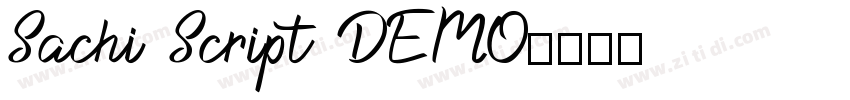 Sachi Script DEMO字体转换